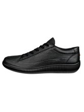 ECCO Sneaker Soft Zero WP (Premium-Leder, wasserdicht) schwarz Herren