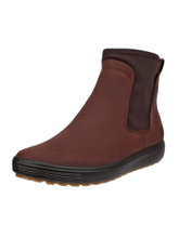 ECCO Stiefelette Soft 7 Tred Chelsea GTX (Nubukleder, wasserdicht) burgundrot/chocolat Damen
