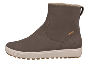 ECCO zimowe botki Soft 7 Tred Warm (skóra nubukowa) brązowe damskie