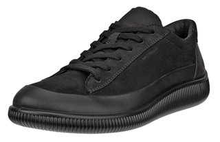 ECCO Sneaker Soft Zero WP (Premium-Leder, wasserdicht) schwarz Damen