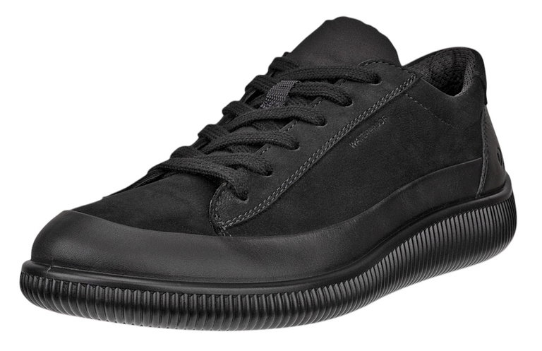 ECCO Sneaker Soft Zero WP (Premium-Leder, wasserdicht) schwarz Damen