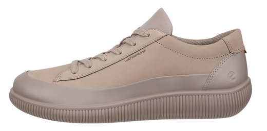 ECCO Sneaker Soft Zero WP (Premium-Leder, wasserdicht) hellbraun Damen