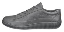 ECCO Sneaker Soft Zero WP (Premium-Leder, wasserdicht) grau Herren
