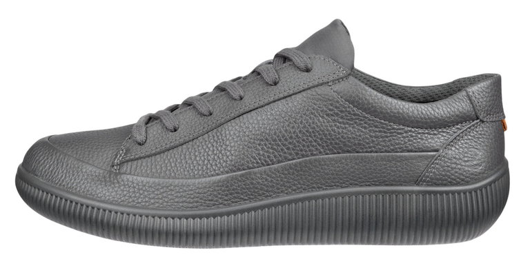 ECCO Sneaker Soft Zero WP (Premium-Leder, wasserdicht) grau Herren