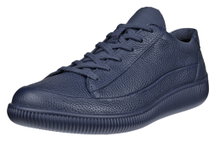 ECCO Sneaker Soft Zero WP (Premium-Leder, wasserdicht) marineblau Herren