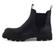 ECCO Alltagschuhe Grainer Chelsea Boot (Veloursleder, wasserabweisend) schwarz Herren