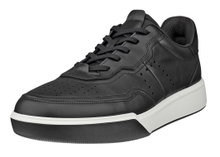 ECCO Sneaker Street Court Lea (Premium Leder) schwarz Herren