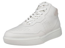 ECCO Alltag-Travelschuhe Street Court High-Top (Premium-Leder) weiss Herren