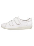 ECCO Sneaker Velcro Soft 2.0 (Premium-Vollnarbenleder) weiss Damen