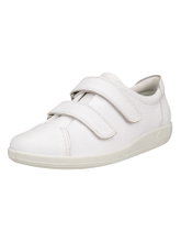 ECCO Sneaker Velcro Soft 2.0 (Premium-Vollnarbenleder) weiss Damen