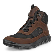ECCO buty trekkingowe MX Mid-Cut WP (skóra nubukowa, wodoodporne) camelbrązowy/czarny męskie