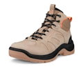 ECCO Wanderschuhe Offroad (Nubukleder, wasserdicht) braun/korallrot Damen
