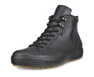 ECCO Winterschuhe Soft 7 Tred Mid-Cut GTX (Leder, wasserdicht) schwarz Herren