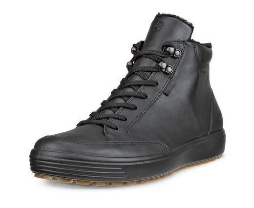 ECCO Winterschuhe Soft 7 Tred Mid-Cut GTX (Leder, wasserdicht) schwarz Herren