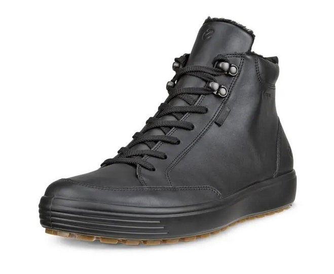 ECCO Winterschuhe Soft 7 Tred Mid-Cut GTX (Leder, wasserdicht) schwarz Herren