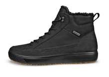 ECCO Wanderschuhe Soft 7 Tred High-Cut (Nubukleder, wasserdicht) schwarz Herren