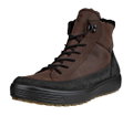 ECCO Wanderschuhe Soft 7 Tred High-Cut (Nubukleder, wasserdicht) schwarz/braun Herren