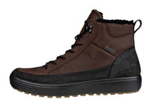 ECCO Wanderschuhe Soft 7 Tred High-Cut (Nubukleder, wasserdicht) schwarz/braun Herren