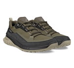 ECCO Wanderschuhe ULT-TRN Low (wasserdicht, Nubukleder) schwarz/dunkelgrün Herren