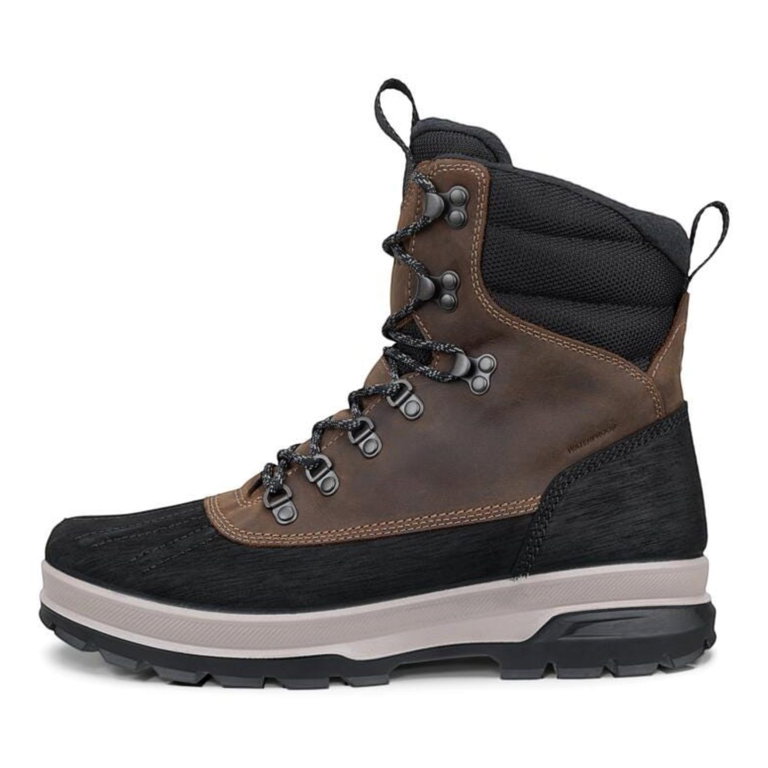 ECCO Winterschuhe Rugged Track WP/WL Boot (Leder, wasserdicht) braun/schwarz Herren