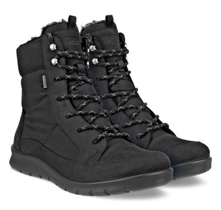 ECCO Zimowe botki Babett GTX Lace Boot (lekkie i oddychające) czarne damskie