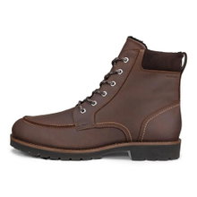 ECCO Charlestown Winter Boots (Nubuck Leather, Waterproof) Brown Men's
