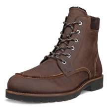 ECCO Charlestown Winter Boots (Nubuck Leather, Waterproof) Brown Men's
