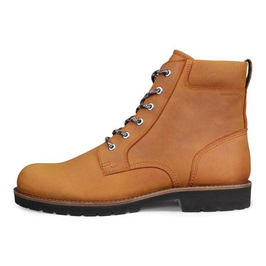 ECCO Charlestown Winter Boots (Nubuck Leather, Waterproof) Light Brown Men