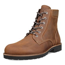 ECCO Charlestown Winter Boots (Nubuck Leather, Waterproof) Brown Men's