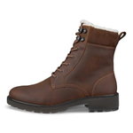 ECCO Winterstiefel Metropole Vienna (Nubukleder, wärmendem Futter) camelbraun Damen