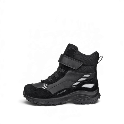 ECCO Winterstiefel Receptor XP Velcro (Veloursleder, wasserdicht) schwarz Kinder