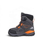 ECCO zimowe buty śniegowe Snow Mountain (system sznurowania A-TOP, wodoodporne) magnetycznoszare dziecięce