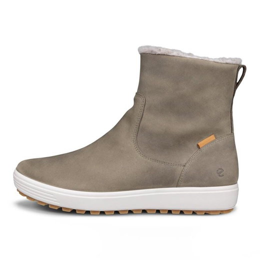 ECCO Winterstiefel Soft 7 Tred Warm (Nubukleder, wasserdicht) grauolive Damen