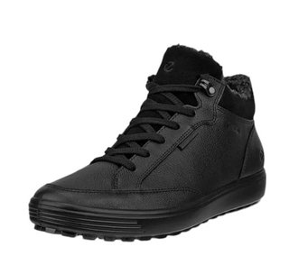 ECCO Buty zimowe Soft 7 Tred GTX (skóra nubukowa, wodoodporne) czarne damskie