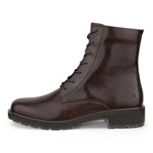 ECCO Winterstiefel Metropole Vienna (Vollnarbenleder, Schnürstiefel) dunkelbraun Damen