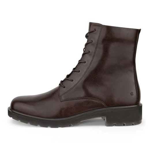 ECCO Winterstiefel Metropole Vienna (Vollnarbenleder, Schnürstiefel) dunkelbraun Damen