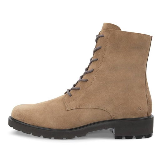 ECCO Winterstiefel Metropole Vienna (Veloursleder, Schnürstiefel) camelbraun Damen