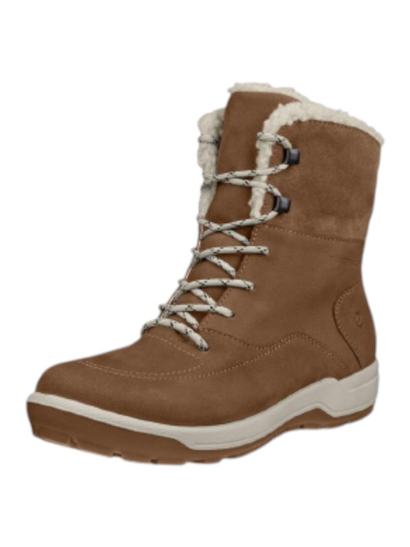 ECCO Winterstiefel Trace Lite WP Mid Boot (Nubukleder, wasserdicht, warm) camelbraun Damen
