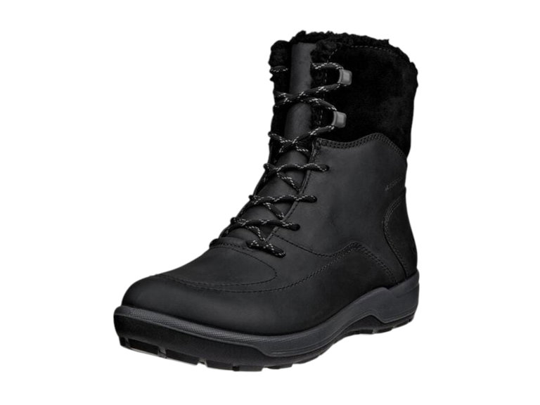 ECCO Winter Boots Trace Lite WP Mid Boot (Nubuck Leather, Waterproof, Warm) Black Ladies