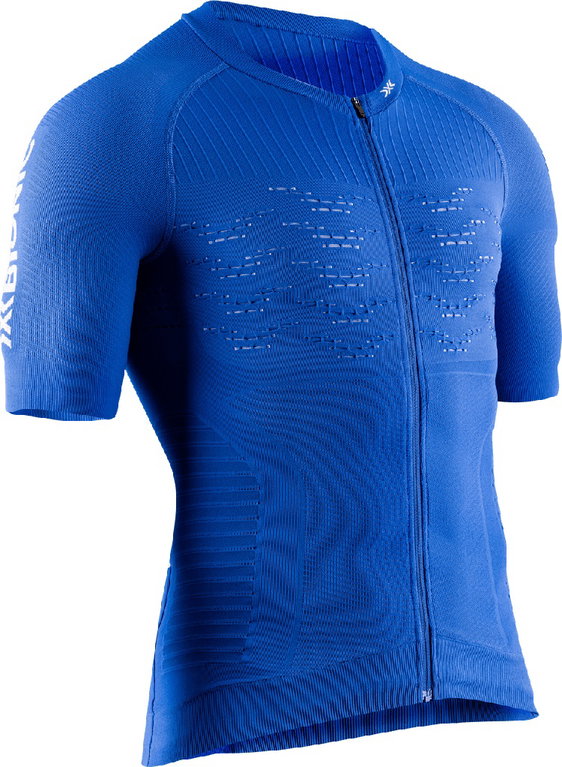 X-Bionic Bikeshirt Cycling Effektor 4D Full-Zip kurzarm blau Herren