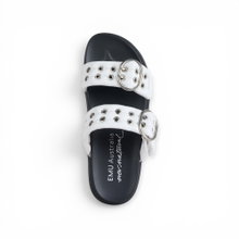 EMU Australia Sandale Bondi Buckle 2.0 (Leder) weiss/schwarz Damen