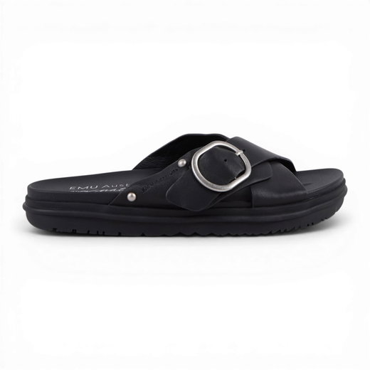 EMU Australia Sandale Ebony (Leder) schwarz Damen