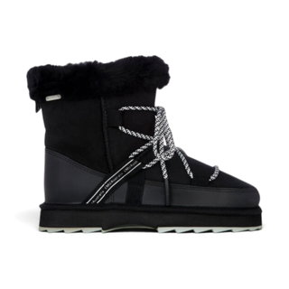 EMU Australia Winter Boots Blurred (Sheepskin, serrated rubber outsole) black ladies