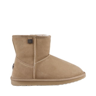 EMU Australia Winterstiefel Platinum Stinger Slim Mini (Schafsleder, Wildleder) sandbraun Damen