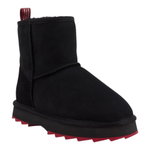 EMU Australia Winter Boots Sharky Mini (Sheepskin, serrated rubber outsole) black/cherry ladies