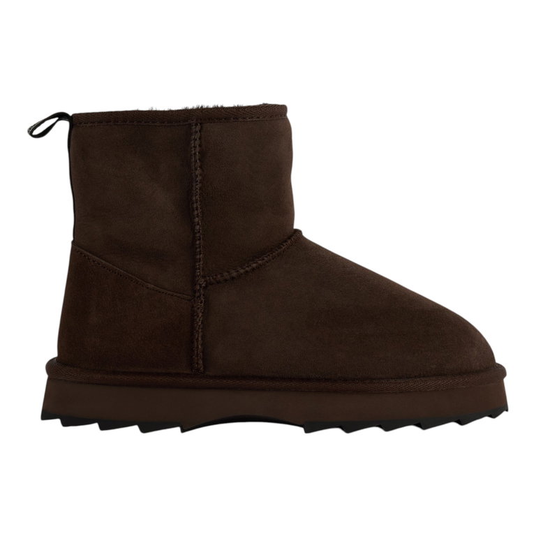 EMU Australia Winterstiefel Sharky Mini (Schafsfell, gezähnte Gummiaußensohle) chocolatebraun Damen