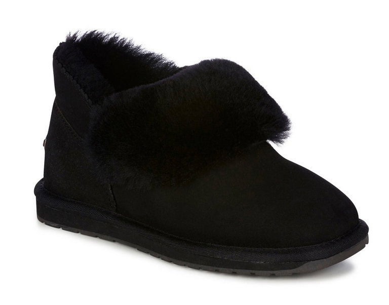 EMU Australia Hausschuhe Platinum Mintaro (Schafsleder, Lammfell) schwarz Damen
