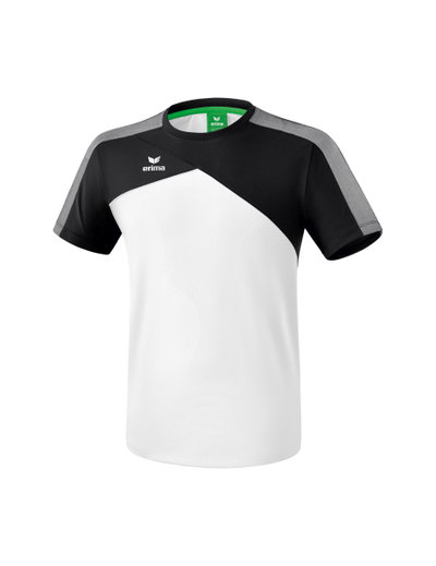 Erima Tshirt Premium One 2.0 2018 weiss/schwarz/weiss Boys