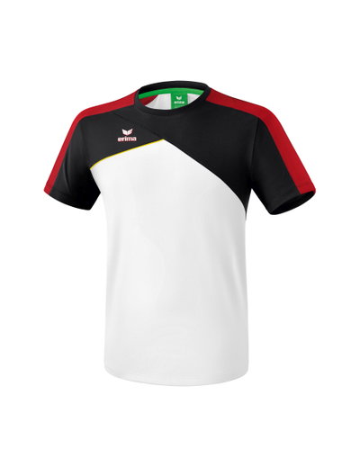 Erima Tshirt Premium One 2.0 weiss/schwarz/rot/gelb Jungen