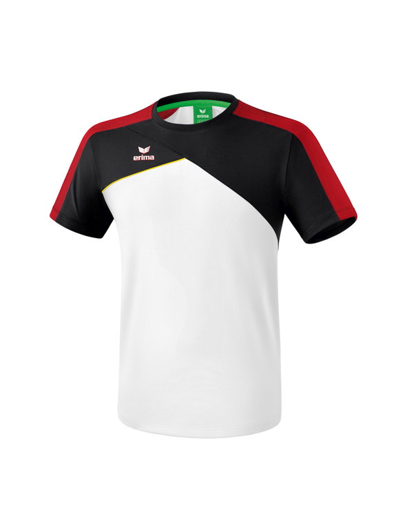 Erima Tshirt Premium One 2.0 weiss/schwarz/rot/gelb Jungen